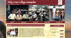 Desktop Screenshot of holycrosscollegegampaha.net